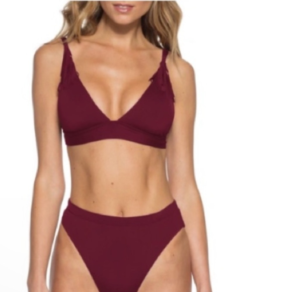 Becca Dakota fringe bikini top